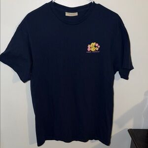 Simply Southern Navy Tee with Yellow Duck & Pink Floral Logo - Men's